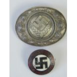 A Nazi Political Party badge with RAD ba