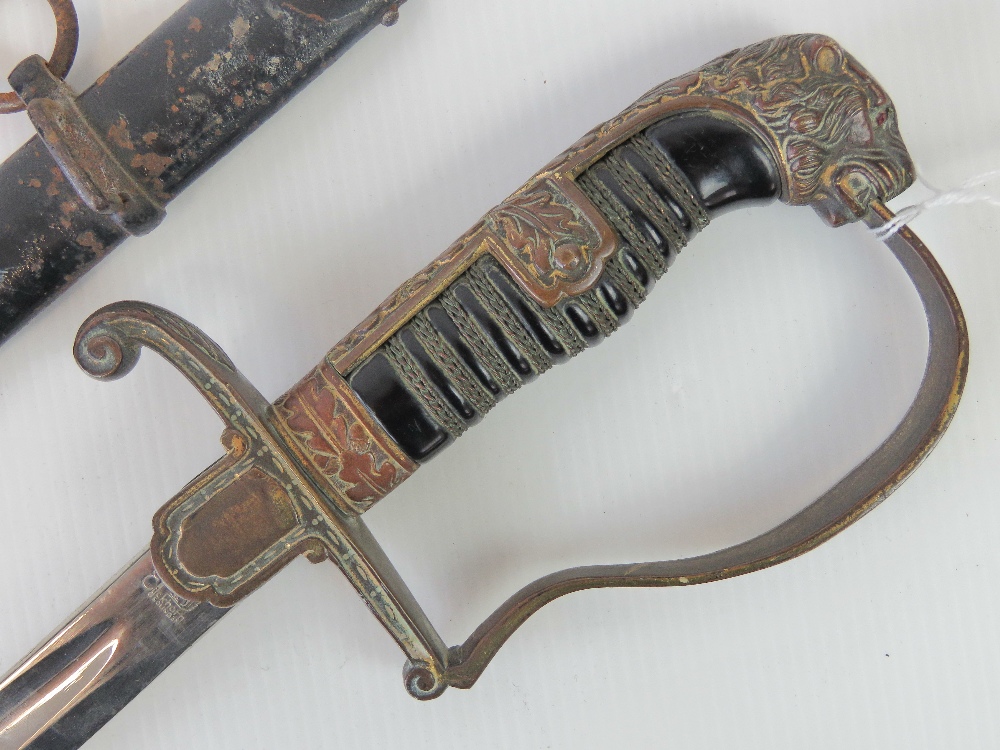 A WWII German Officers ceremonial sword - Image 2 of 3