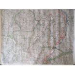 A WWI period German map of Munster and a