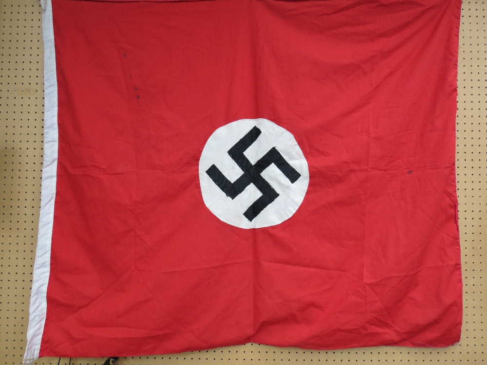 A WWII Nazi flag (Reproduction).