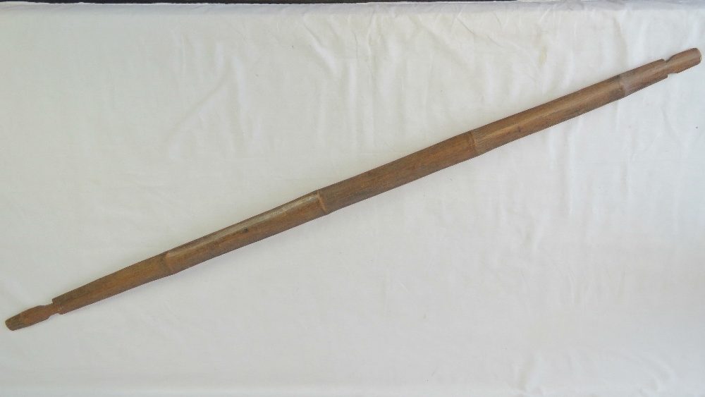 An early 20th century, tribal bamboo bow