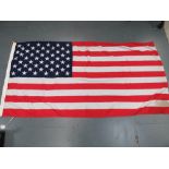 A US Stars and Stripes flag with 50 star