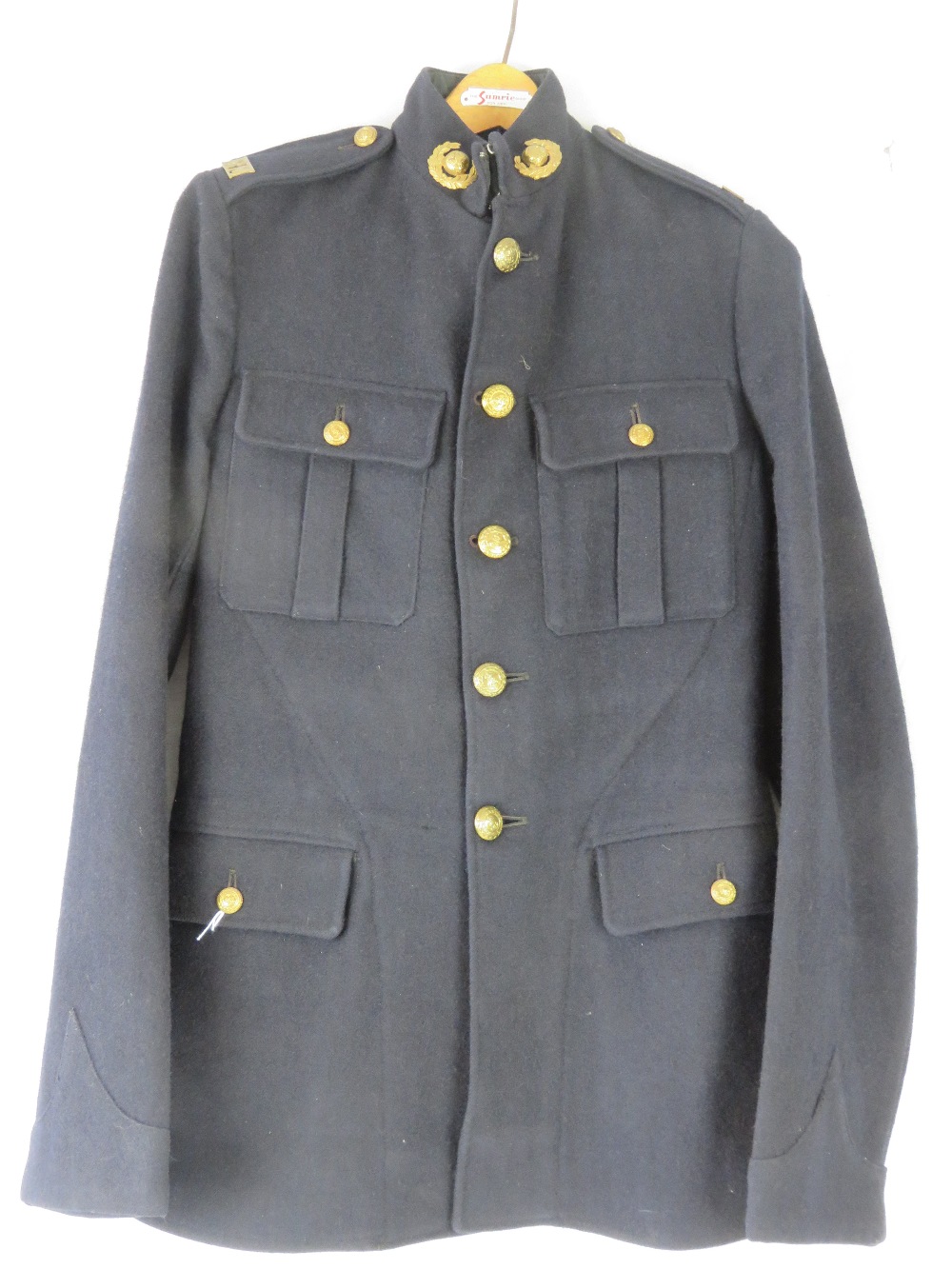 A circa 1950s Royal Marine navy blue tun