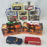 A collection of ten boxed die-cast model vehicles including: Corgi Eddie Stobart truck;