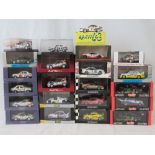 20 die-cast models of racing cars Over 40 die-cast model racing cars all with original packaging