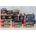 15 die-cast models of motorbikes and super sonic cars; all with original boxes by Lledo,