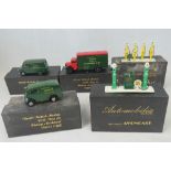 Three North British Models Corgi Castrol Motor Oil commercial vehicles: Bedford '0' Series van;