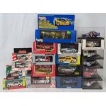 19 die-cast model racing cars, all with original packaging or presentation cases,