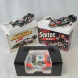 An "Action Racing Collectables" die-cast model of Tony Pedregon's NHRA Castrol Syntec Selena racing