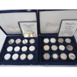 The World at War; twenty seven proof commemorative coins with certificates,