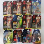 Twelve Star Wars action figures by Hasbro and Kenner from the 1990s including Lando Calrissian;