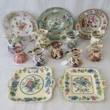 A quantity of assorted Masons china including jugs, plates etc.
