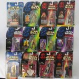 Ten Star Wars action figures by Hasbro and Kenner from the 1990s including Bespin Luke Skywalker;