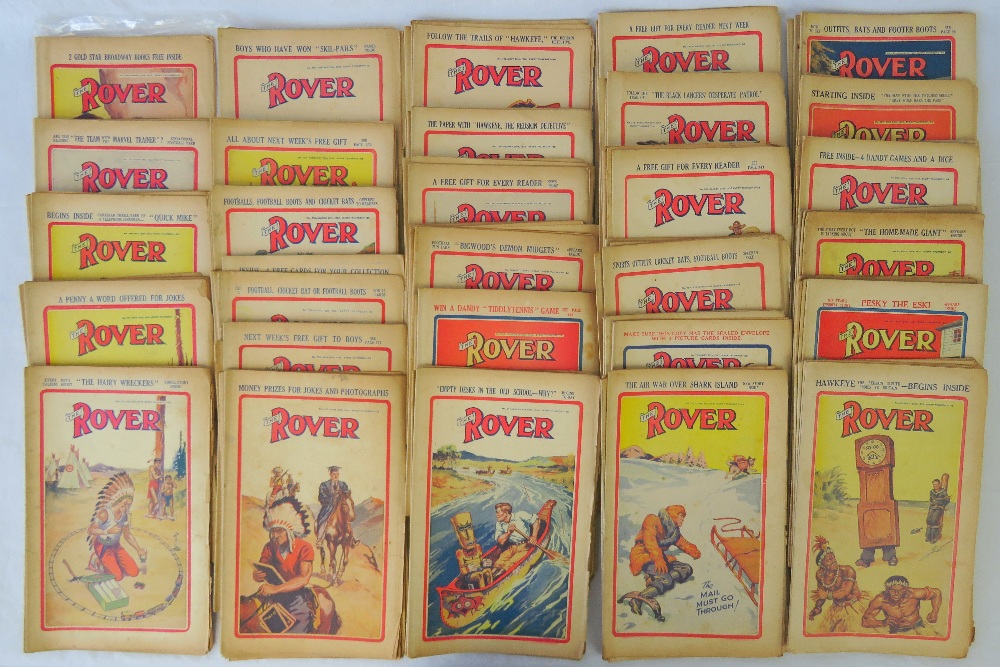 Approximately 110 issues of "The Rover", spanning 1935-37; a/f.