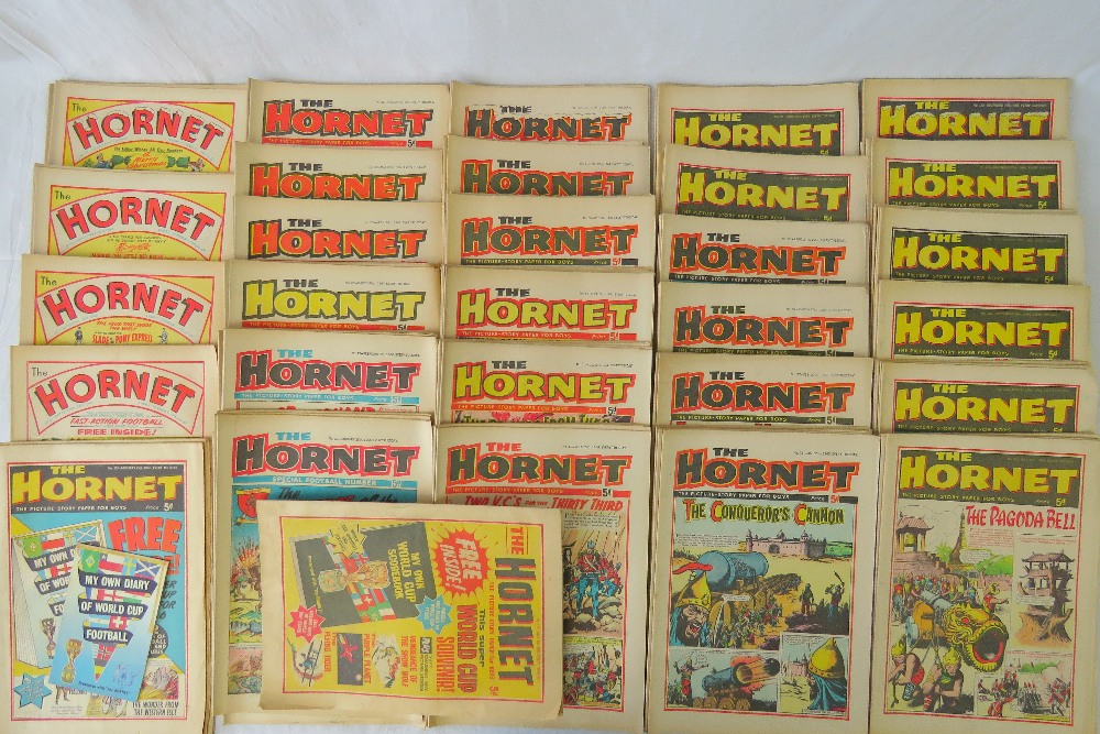 Approximately 120 1960s issues of "The Hornet" comic,