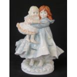 A Royal Worcester NSPCC limited edition figurine of two children, love,