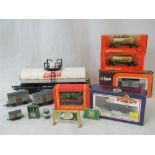 Five 00 gauge model railway Castrol oil wagons including one by Hornby (all with original boxes)