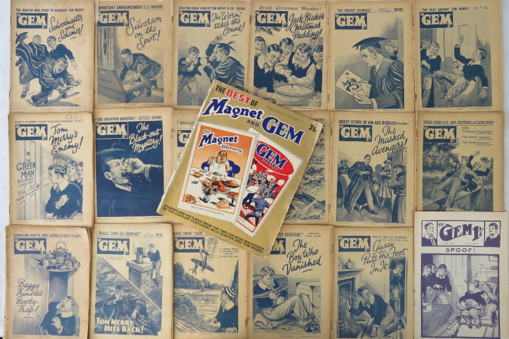A final run of 17 issues of 1930's children's comic “The Gem” no.