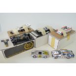 Seven model racing cars including an S.R.C.