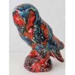 An Anita Harris studio pottery figure of an owl, 18cm high.