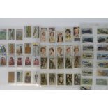 An album containing a large collection of mainly Gallaghers cigarette cards,