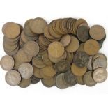 A large quantity of Victorian pennies 34.2ozt in total.