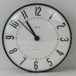 A Smiths 'Sectronic' wall clock, white dial with Arabic numerals and black hands, 17.5cm dia.