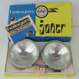 A pair of boxed FER halogen Joker spotlights in original fitted box complete with bulbs and fitting,