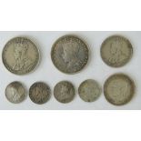 Two George V Australian florins, 1927 and 1928, two shilling pieces 1914 and 43,