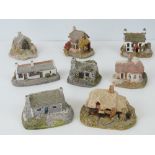 A quantity of boxed Lilliput lane cottages; Fisherman's Booth, The Hermitage, The Croft, The Briary,