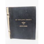 A c1950s De Havilland aircraft inspection handbook,