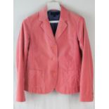 Boden: a 100% cotton velvet jacket, size 10 (approx sizes; waist 80cm, shoulders 42cm, length 57cm).