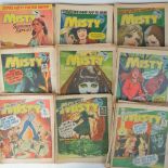 A collection of Misty comics c1970s, approx 90 in total.