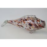 A vintage c1950s Murano glass fish, 43cm long.