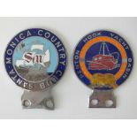 Santa Monica Country Club - A rare early post-war club member's car badge c1950s;