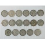 A quantity of half silver florins, 6.1ozt.