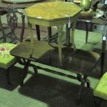 A contemporary Continental style octagonal occasional table, 51cm wide,