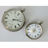 A HM silver American Waltham Watch Co open face pocket watch,