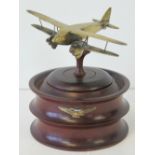 WWII RAF Trench Art - De Havilland DH88 Dragon Rapide;