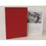 Book; Ferrari The Red Book published 1974, a presentation copy given to Mick Andrews,