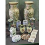 A quantity of ceramics including; a Royal Crown Derby Old Imari tea plate "1128"; 16cm diameter,