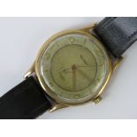 A 9ct gold Rotary manual wind 17 jewel wristwatch, Swiss made movement,