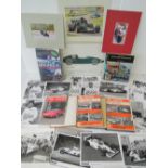 A small quantity of racing themed books including a signed copy of 'Working the Wheel' by Martin