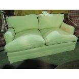 A large and well upholstered contemporary two seater settee, 171cm wide.