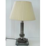 A NASCar leyshaft cog set 17:33 limited edition of twenty four, in the form of a lamp,