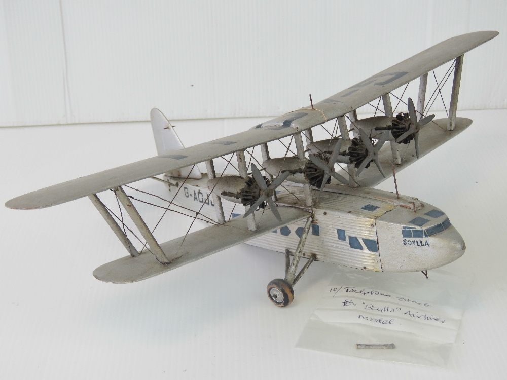 Imperial Airways "Scylla" G-ACJJ - A fine scale-model of the four-engined passenger biplane