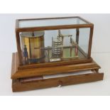 A 20th century mahogany cased barograph bearing label J H Steward, 406 Strand, London.