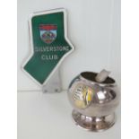 A Marples and Beasley enamelled British Racing Drivers Club Silverstone Club grill badge,
