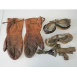 RAF - Two pairs of pre-war pilots' goggles believed type MkIIA;