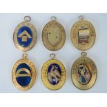 Masonic Regalia; five medallions; one fo